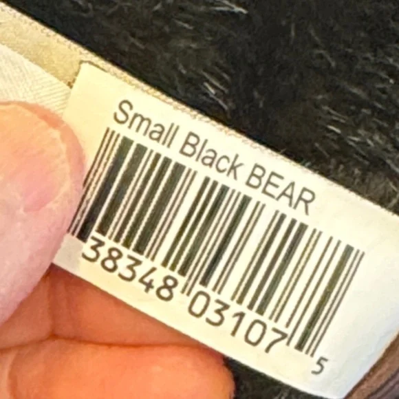 Baby Black Bear Hand Puppet by Folkmanis Puppets. Size 9” - Picture 12 of 12